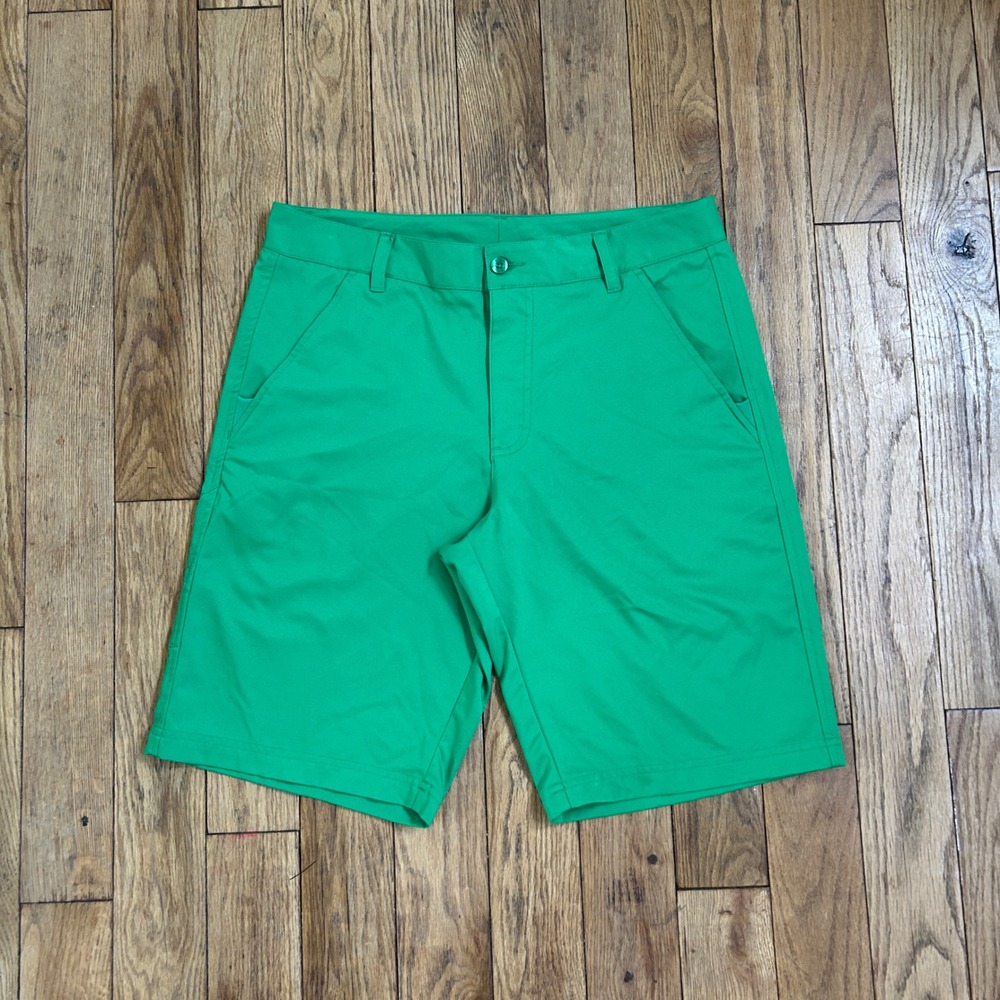 Fila Sport Golf Mens Green Performance Flat Front Shorts RN73277 Size 30